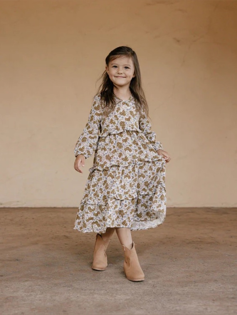 $46 ADD ON Rylee + Cru dress Tiered‎ floral 8-9y Mabel gardenia zara Noralee